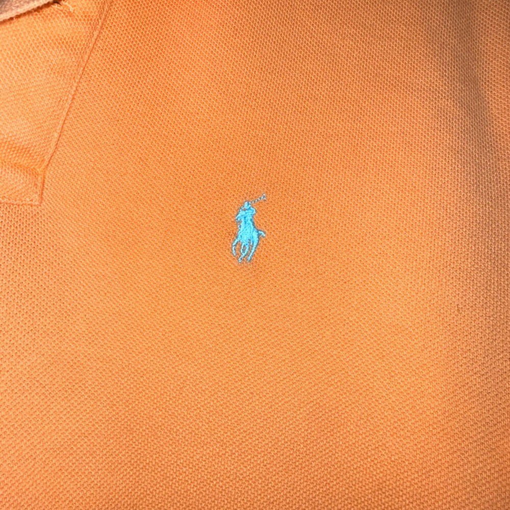 Polo Ralph Lauren Orange Short Sleeve Polo Shirt Boys Size M (10-12) - Picture 3 of 4
